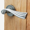 Richmond Old English Lever on Rose - Distressed Silver