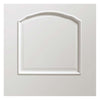 White interior door with elegant bevelled glass