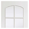 White interior door with elegant bevelled glass