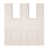 White primed glazed interior door