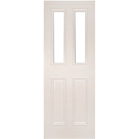 Rochester Clear Glazed White Primed Door Pair