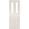White primed glazed interior door
