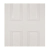White primed glazed interior door