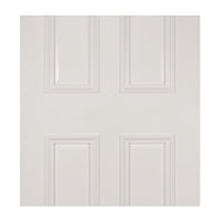 White primed glazed interior door