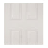 White primed glazed interior door