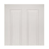 White primed glazed interior door