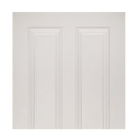 White primed glazed interior door