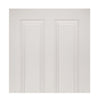 White primed glazed interior door