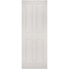 White primed glazed interior door