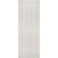 White primed glazed interior door