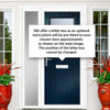 Cottage Style Rockford 1 Composite Front Door Set with Single Side Screen - Obscure Glass - Shown in Blue
