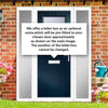 Cottage Style Rockford 1 Composite Door Set with Double Side Screen - Obscure Glass - Shown in Blue
