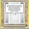 Cottage Style Rockford 1 Composite Front Door Set with Double Side Screen - Clear Glass - Shown in White