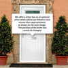 Cottage Style Rockford 1 Composite Front Door Set with Clear Glass - Shown in White