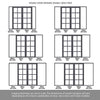 Room Divider - Handmade Eco-Urban® Perth with Two Sides DD6318F - Frosted Glass - Premium Primed - Colour & Size Options