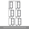 Room Divider - Handmade Eco-Urban® Malvan Door DD6414F - Frosted Glass - Premium Primed - Colour & Size Options