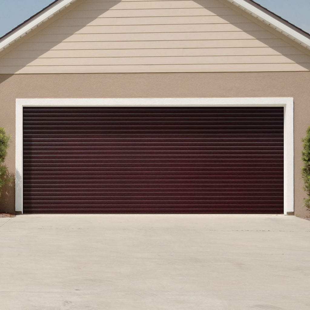 Gliderol Electric Insulated Roller Garage Door from 3360 to 4290mm Wide - Rosewood