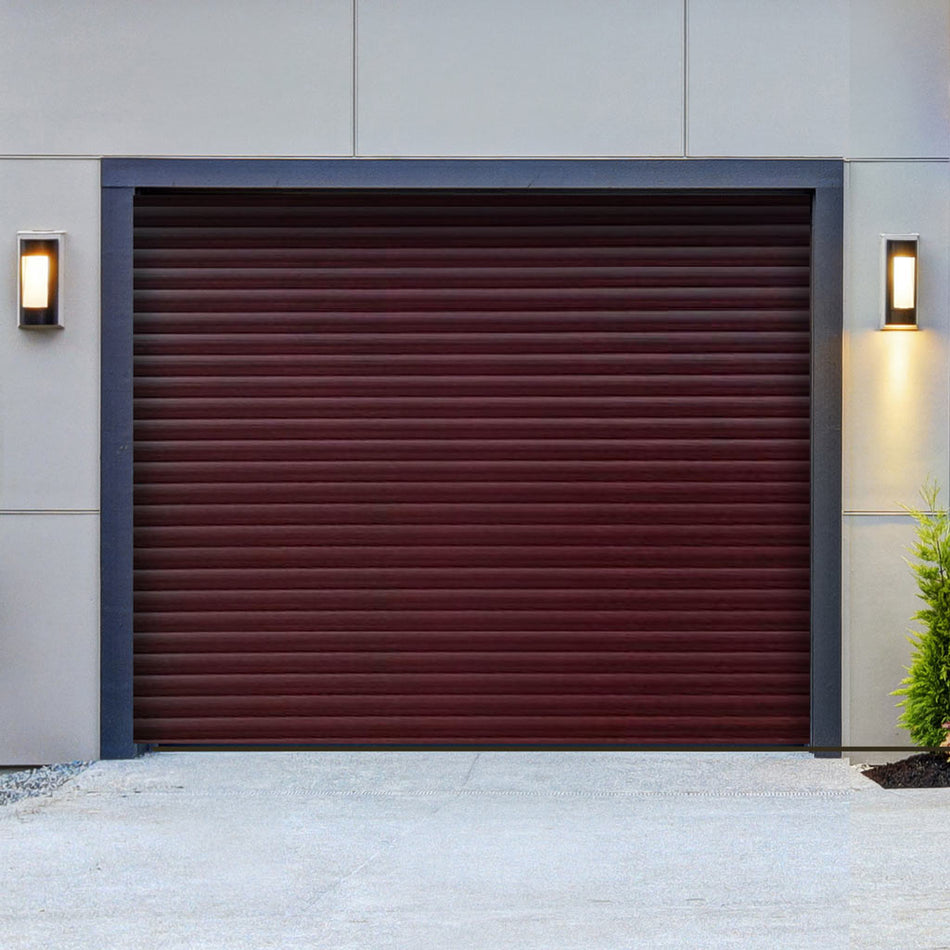 Gliderol Electric Insulated Roller Garage Door from 1900 to 5320mm Wide - Rosewood