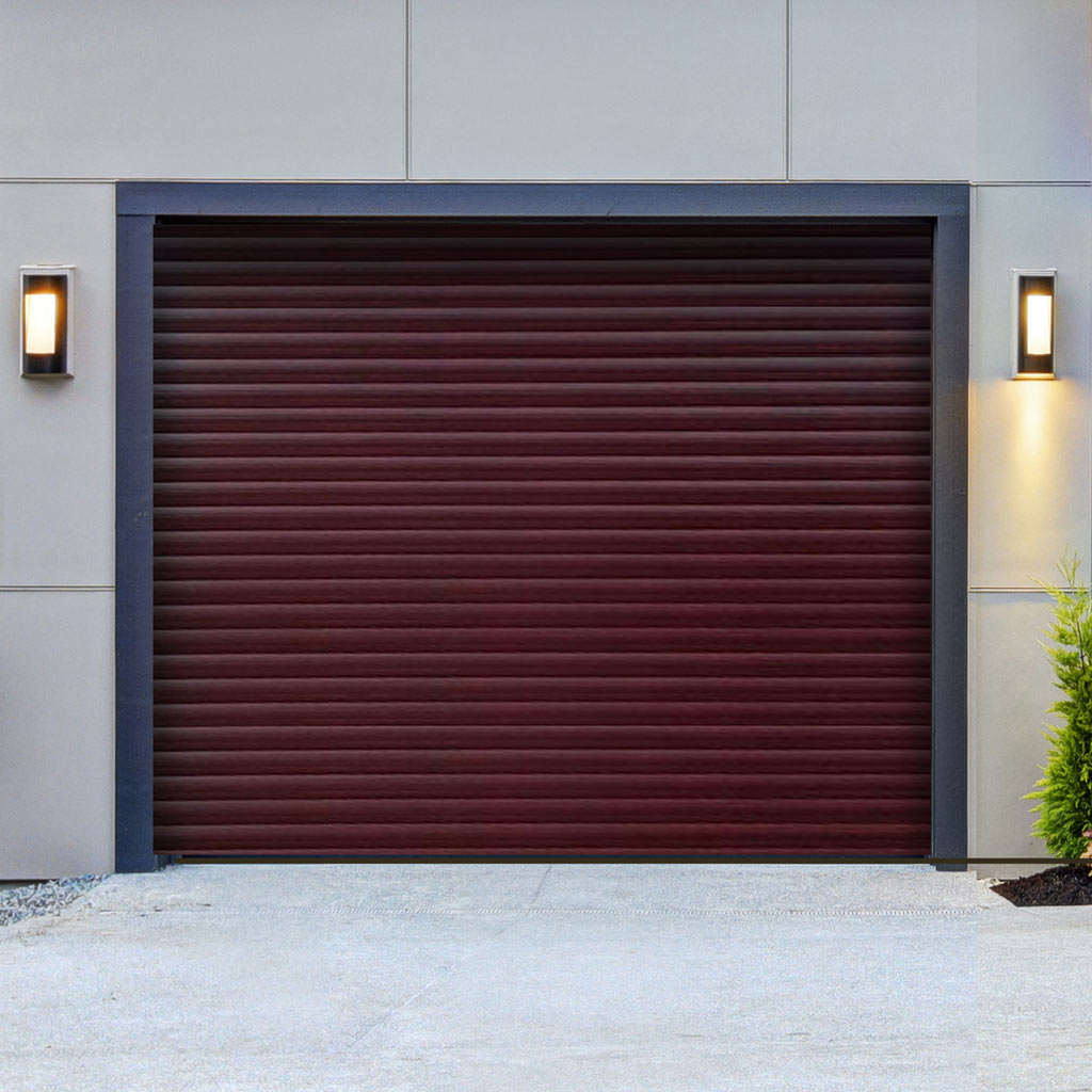 Gliderol Electric Insulated Roller Garage Door from 2147 to 2451mm Wide - Rosewood