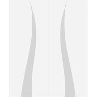 Double Glass Sliding Door - Roslin 8mm Obscure Glass - Obscure Printed Design - Planeo 60 Pro Kit