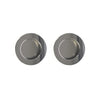 One Pair of Anniston 50mm Sliding Door Round Flush Pulls - Polished Stainless Steel