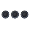 Pack of Three Anniston 50mm Sliding Door Round Flush Pulls - Matt Black Finish