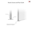 Router Groove and Door Stop Diagram