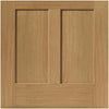 J B Kind Oak Shaker Rushmore Fire Door - Flat Panels - 1/2 Hour Fire Rated