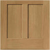 J B Kind Oak Shaker Rushmore Fire Door - Flat Panels - 1/2 Hour Fire Rated