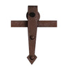 Antique Rust Single Sliding Track - Barn Style - Arrowhead Hanger
