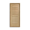 Modena External Flush Oak Door and Frame Set