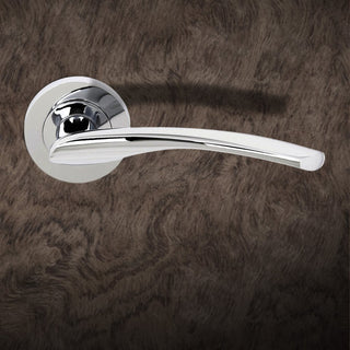 Image: Arizona Status Lever on Round Rose - Polished Chrome