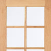 Door and Frame Kit - SA 10 Pane Oak Door - Clear Glass