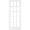 WhiteRoom Divider - SA 15L Clear Glass Primed Door with Full Glass Side