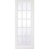 Room Divider - SA 15L Clear Glass White Primed Double Doors with Double Sides