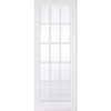 ThruEasi Room Divider - SA 15L Clear Glass White Primed Double Doors with Double Sides