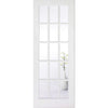 SA 15 Pane Internal Door Pair - Clear Glass - White Primed