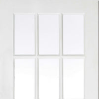 Five Folding Doors & Frame Kit - SA 15 Pane 3+2 - Clear Glass - White Primed