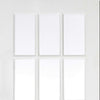 Two Folding Doors & Frame Kit - SA 15L 2+0 - Clear Glass - White Primed