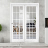 ThruEasi Room Divider - SA 15L Clear Glass White Primed Door with Single Side