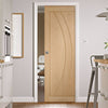 Bespoke Salerno Oak Flush Single Pocket Door - Prefinished