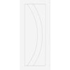 Bespoke Salerno Flush Door - White Primed Pair