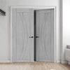 Ravello Light Grey Ash Internal Door Pair - Prefinished