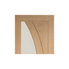 Simpli Door Set - Salerno Oak Door - Clear Glass - Prefinished