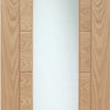 Palermo Oak Door Pair - Clear Glass