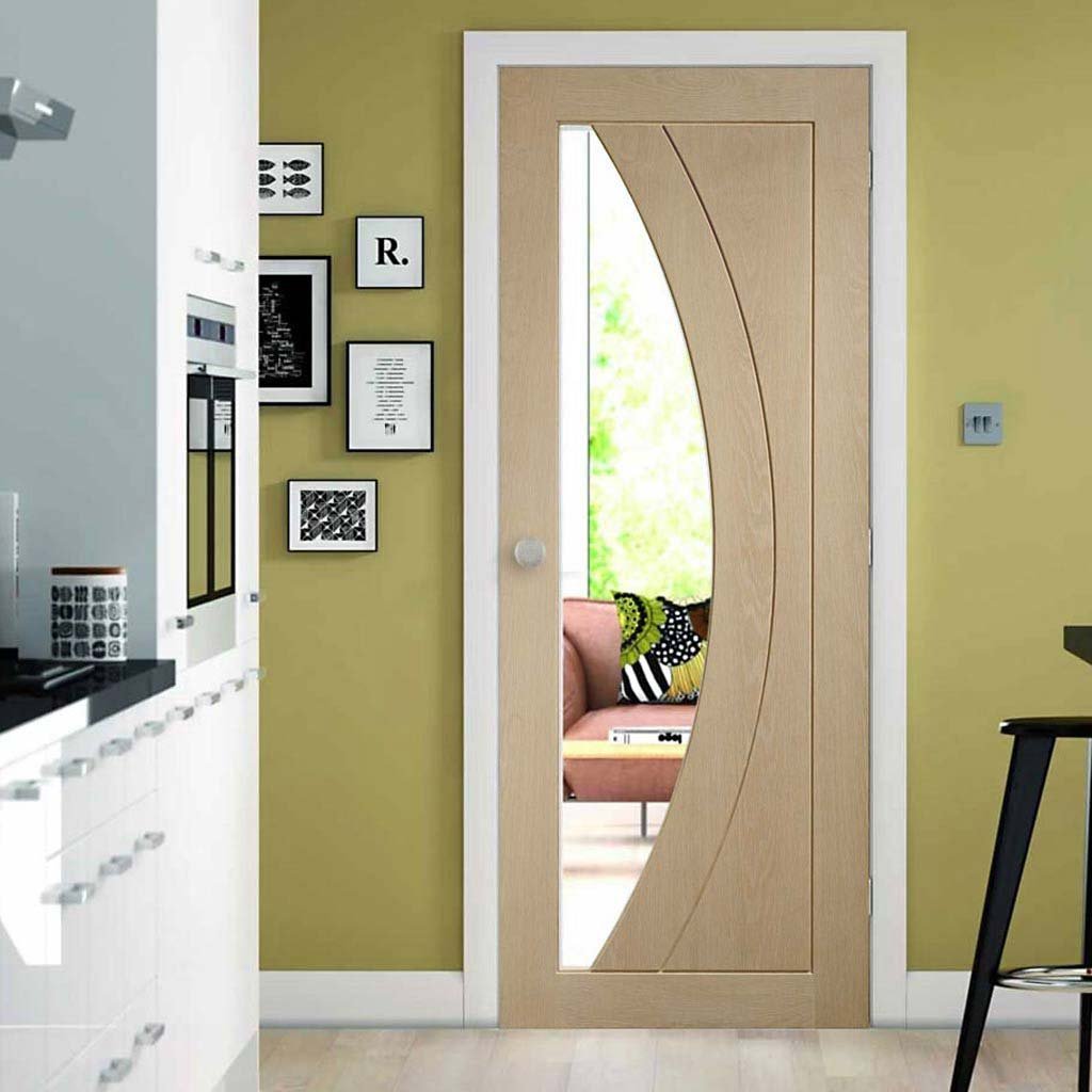 Designer varnished interior door in five colour options