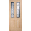 Salisbury External Oak Double Door and Frame Set - Semi Obscure Zinc Double Glazing, From LPD Joinery