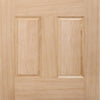 Part L Compliant Winchester External Oak Door - Part  Frosted Zinc Double Glazing - Warmerdoor Style, From LPD Joinery