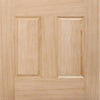 Part L Compliant Winchester External Oak Door - Part  Frosted Zinc Double Glazing - Warmerdoor Style, From LPD Joinery