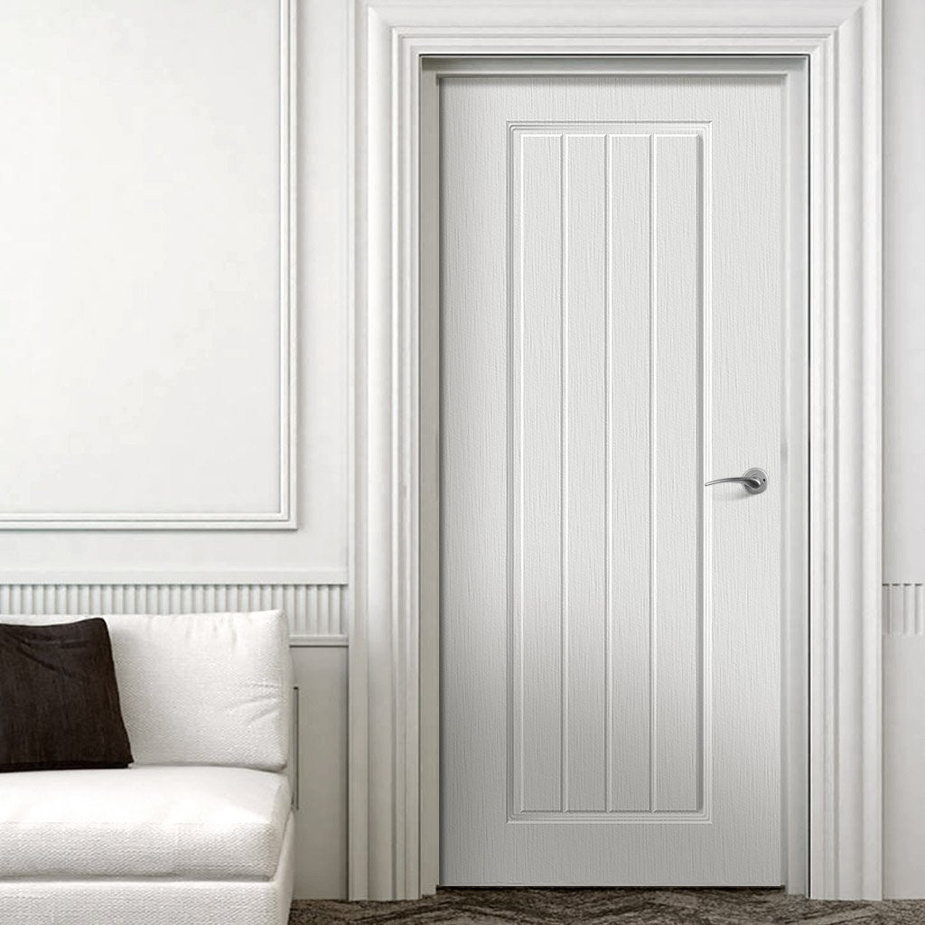 White PVC samantha internal panel door